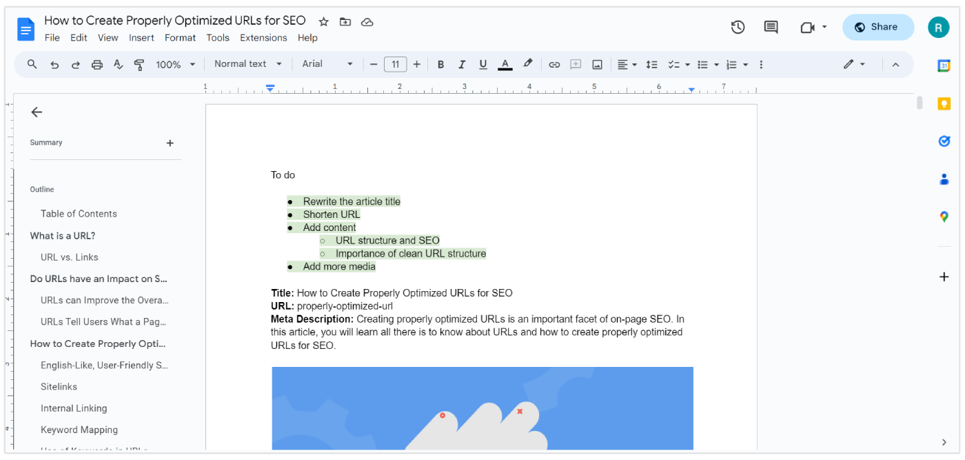 記事更新のやることリスト